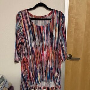 Colorful Striped Women's Blouse